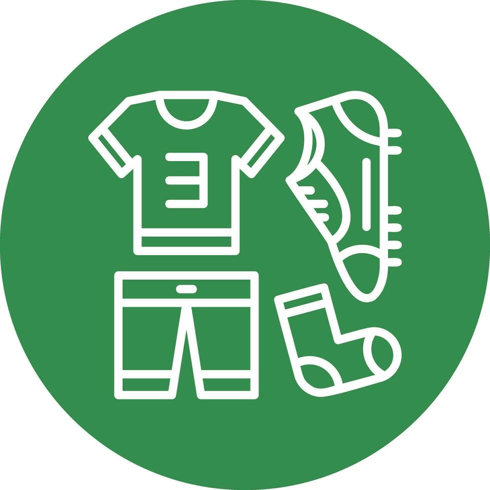 Football uniform Vector Icon Design