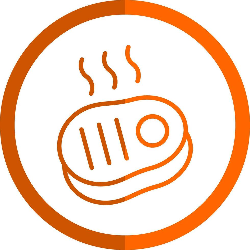 diseño de icono de vector de carne