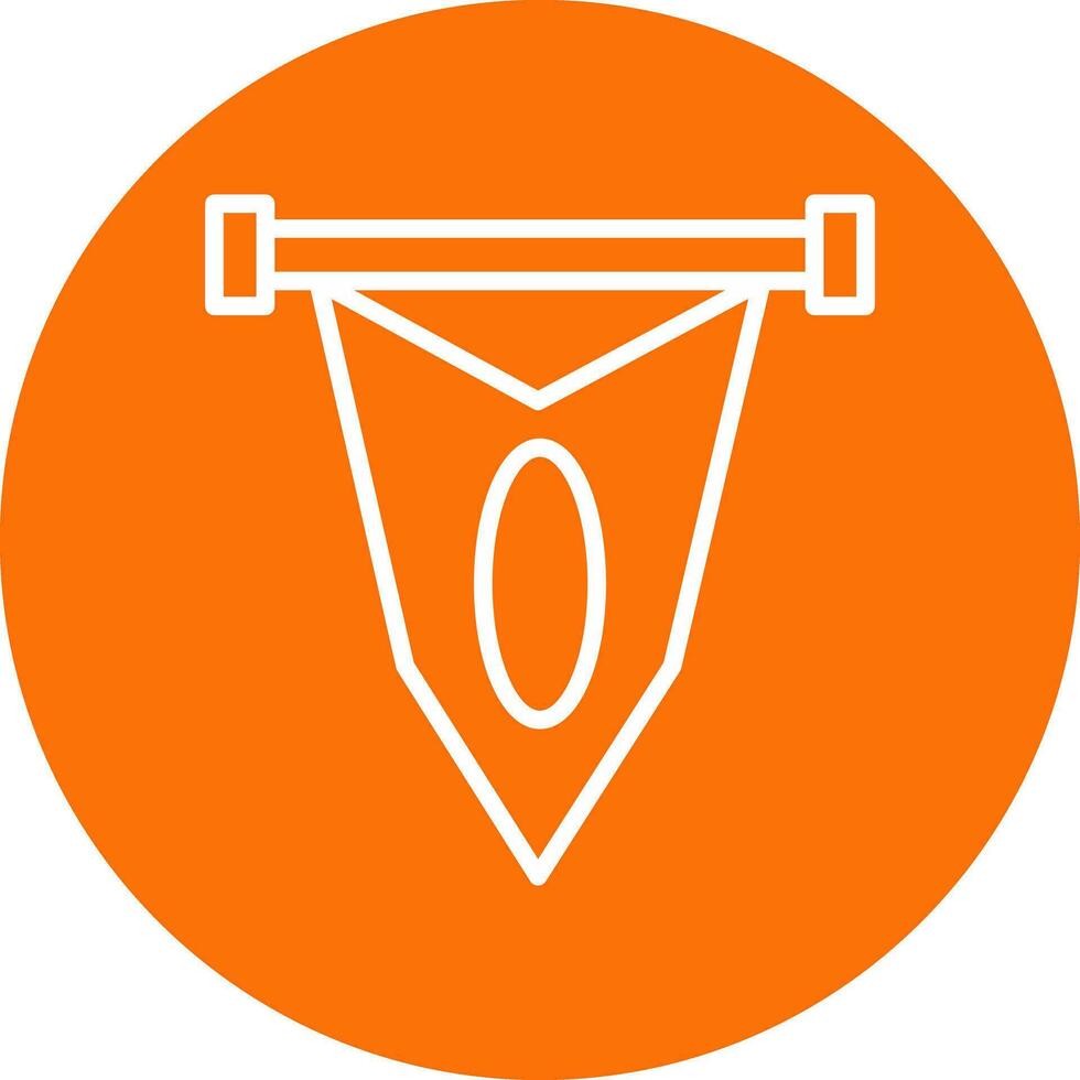 Pennant Vector Icon Design