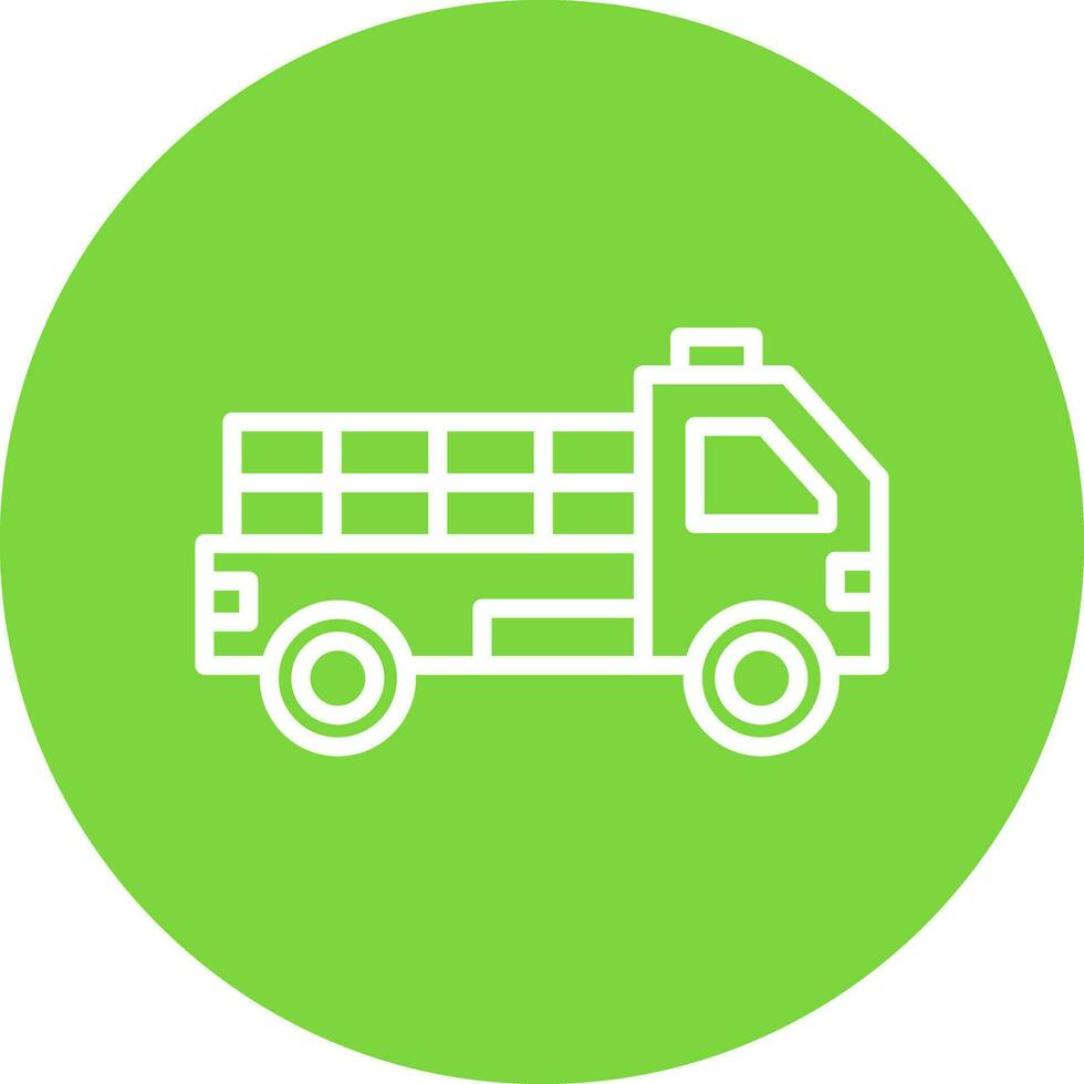 Pickup truck Vector Icon Design