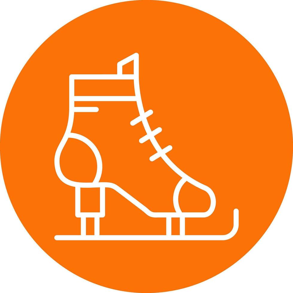 Ice skates Vector Icon Design