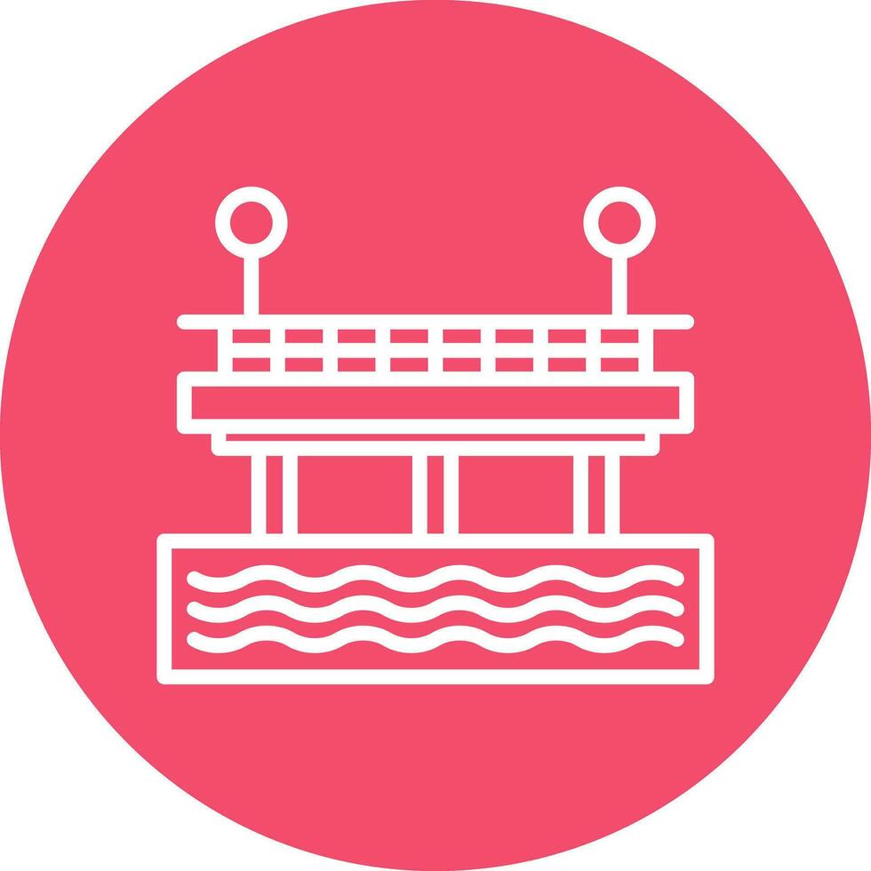 Pier Vector Icon Design