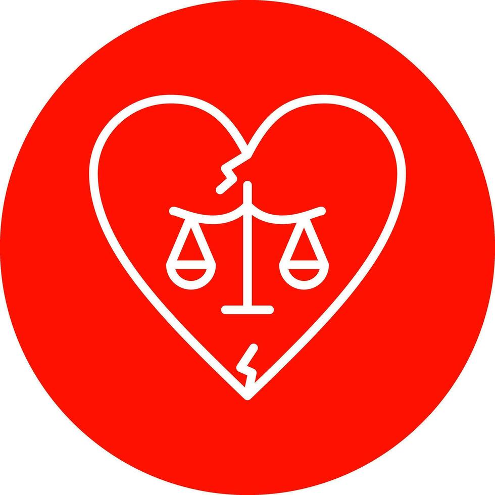 Divorce Vector Icon Design