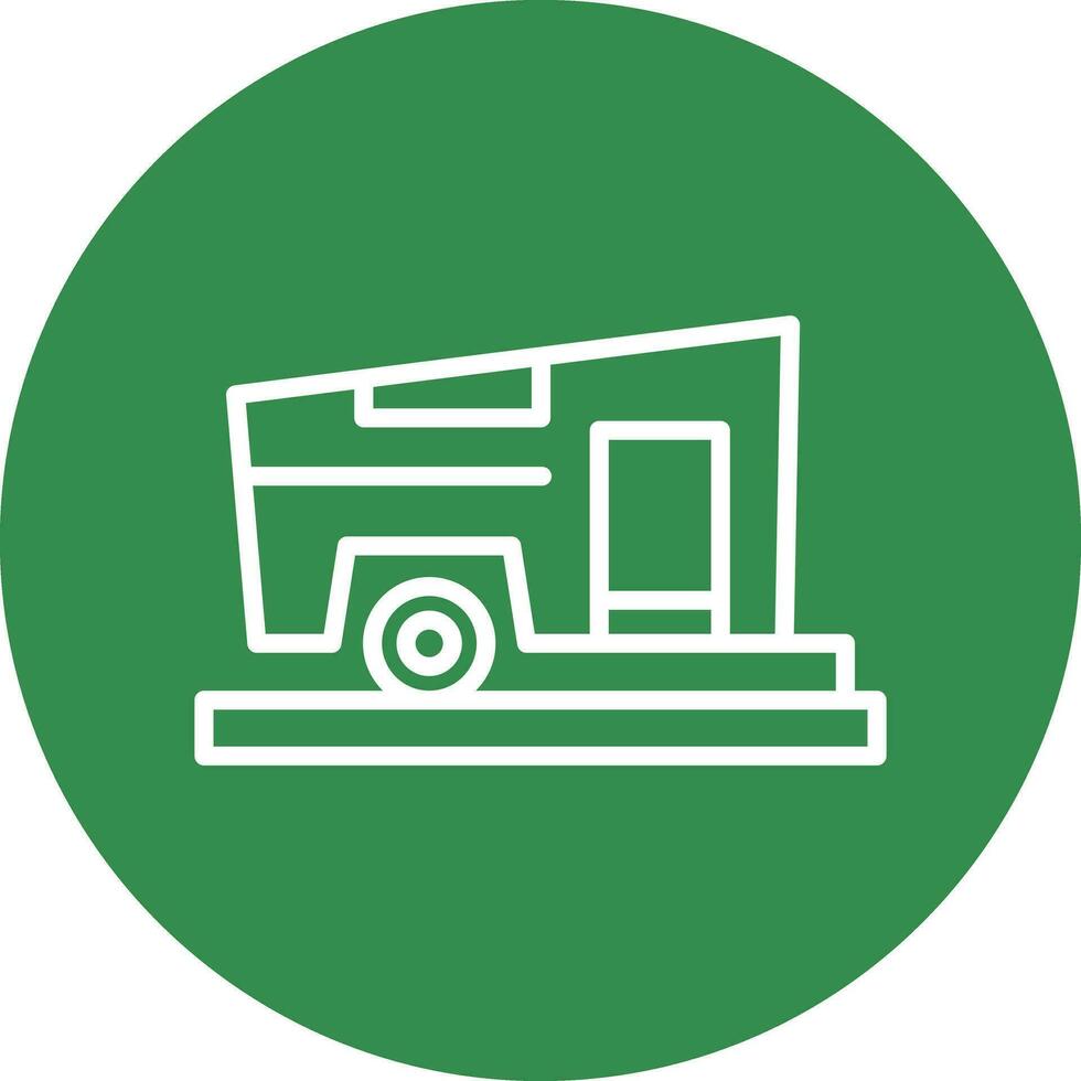 Campervan Vector Icon Design