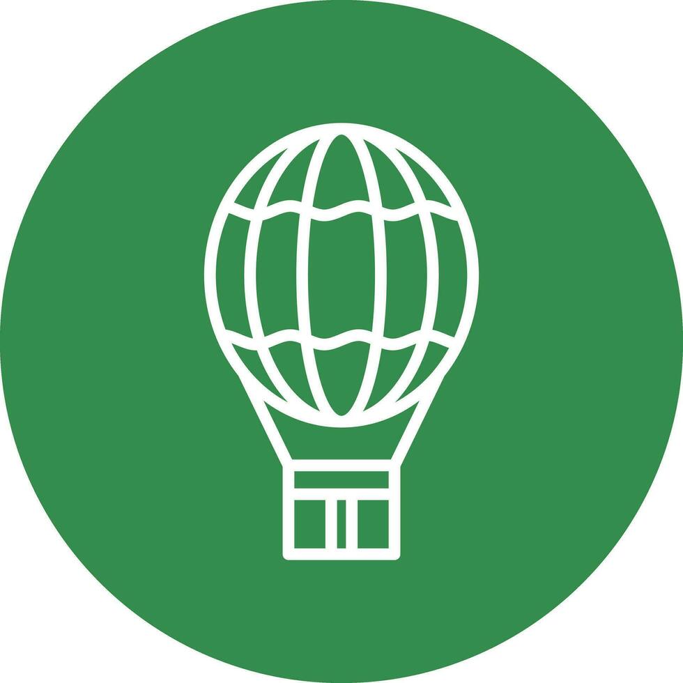 Hot air balloon Vector Icon Design