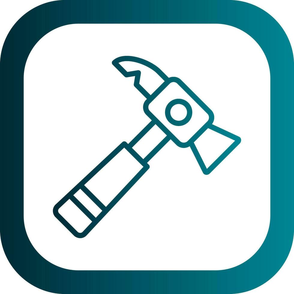 Inverse hammer Vector Icon Design