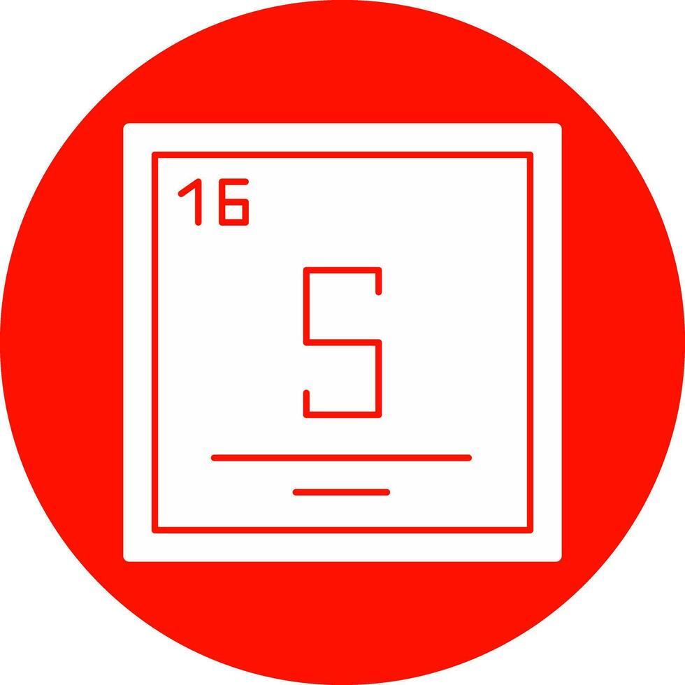 Sulfur Vector Icon Design