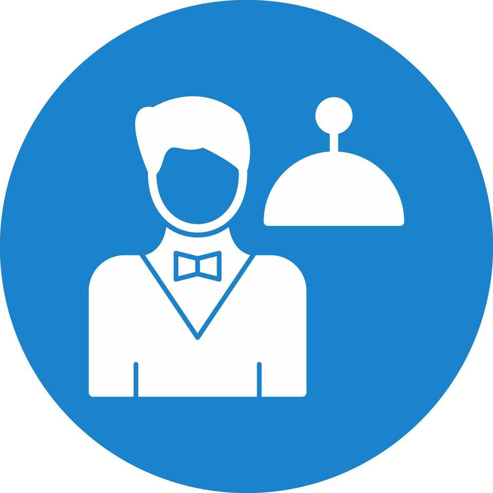 Waiter Vector Icon Design