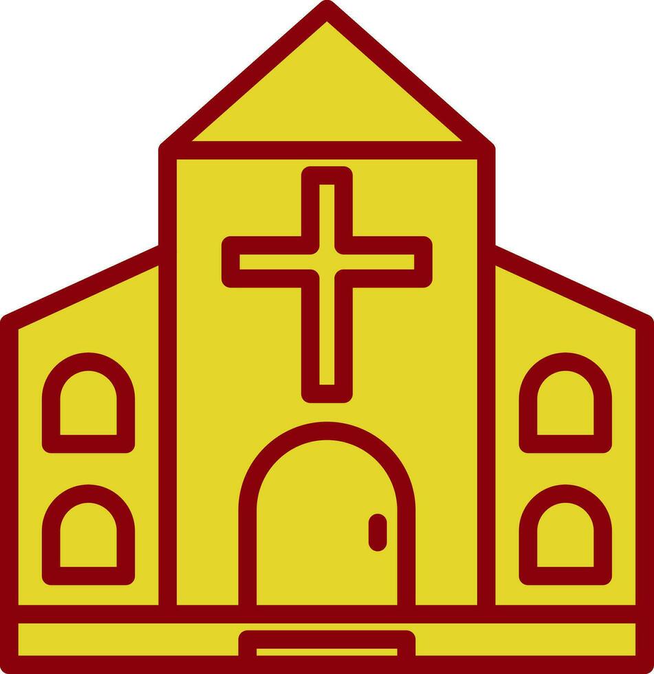 diseño de icono de vector de iglesia