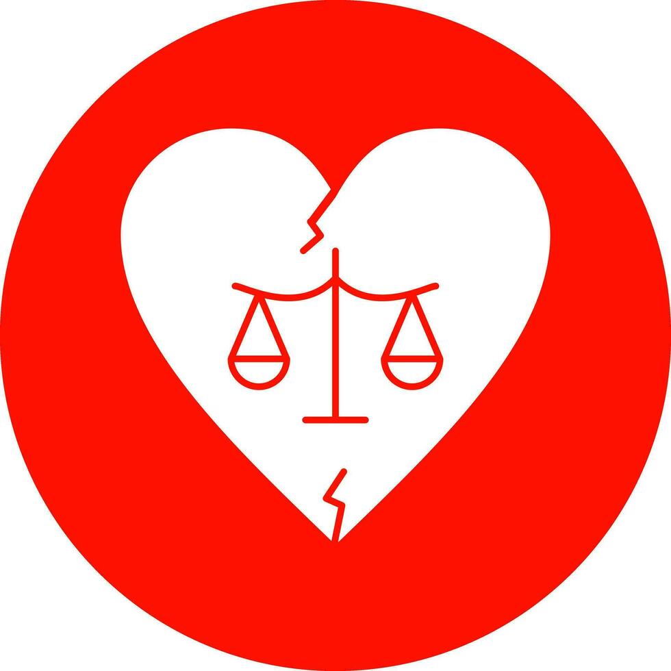 Divorce Vector Icon Design