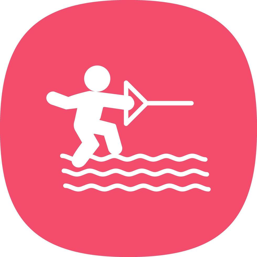 Water ski Vector Icon Design