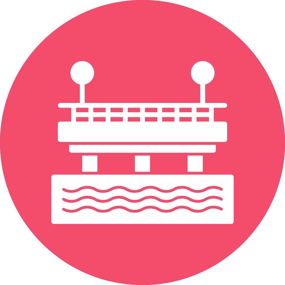 Pier Vector Icon Design
