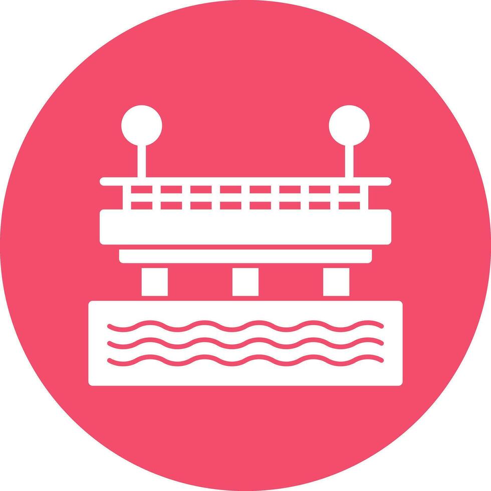 Pier Vector Icon Design