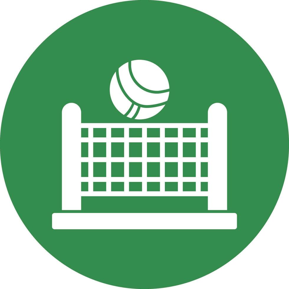 Beach volleyball Vector Icon Design