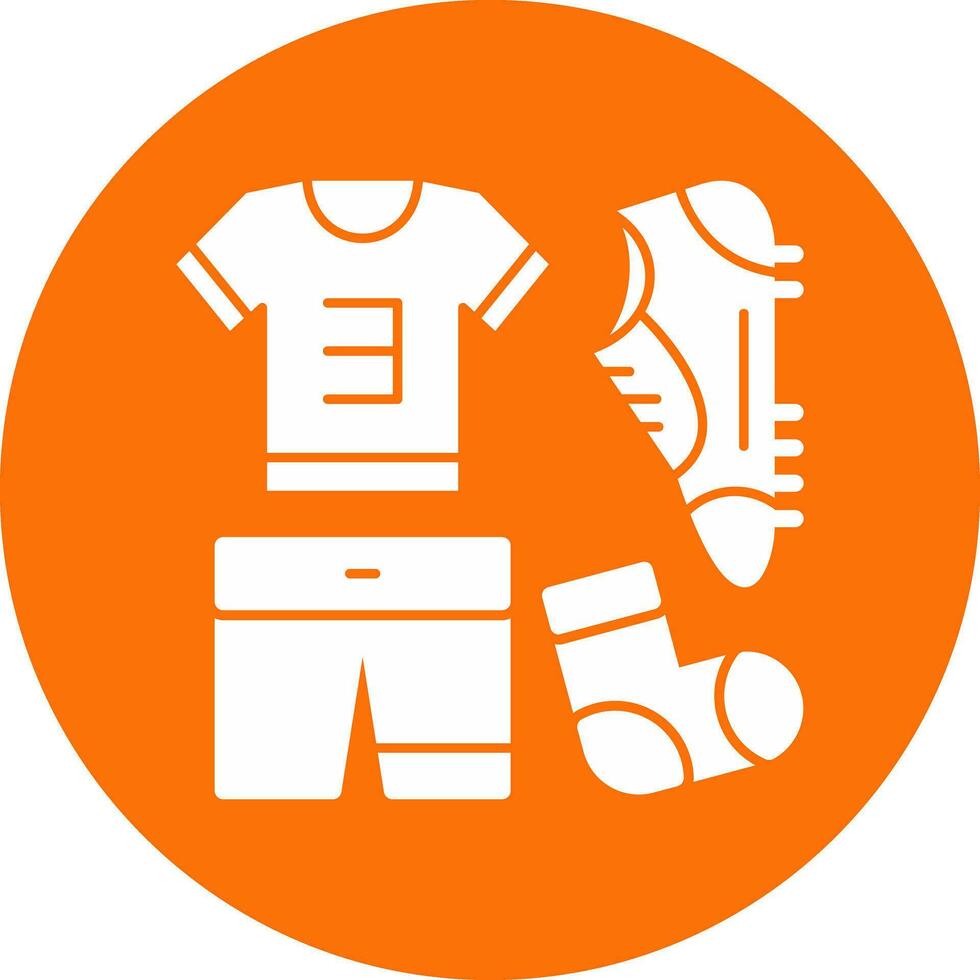 Football uniform Vector Icon Design