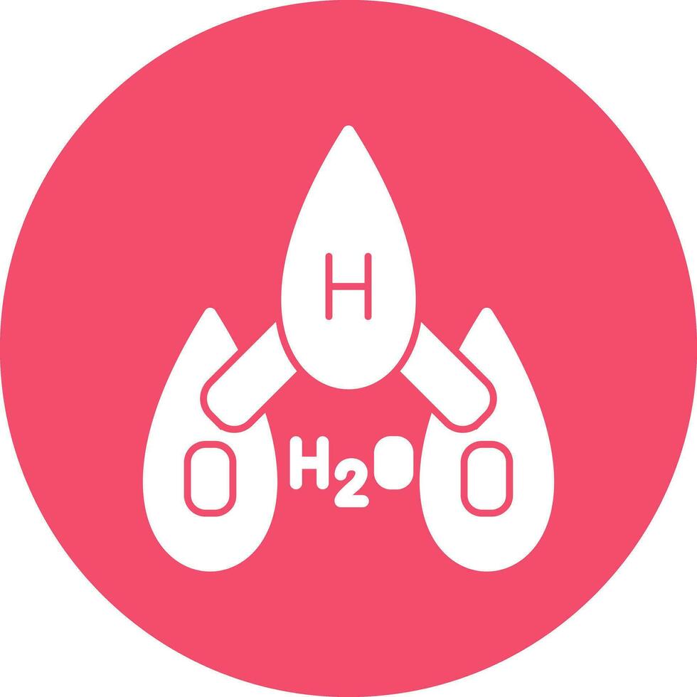 H2O vector icono diseño