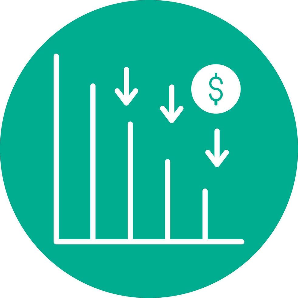 Line chart Vector Icon Design