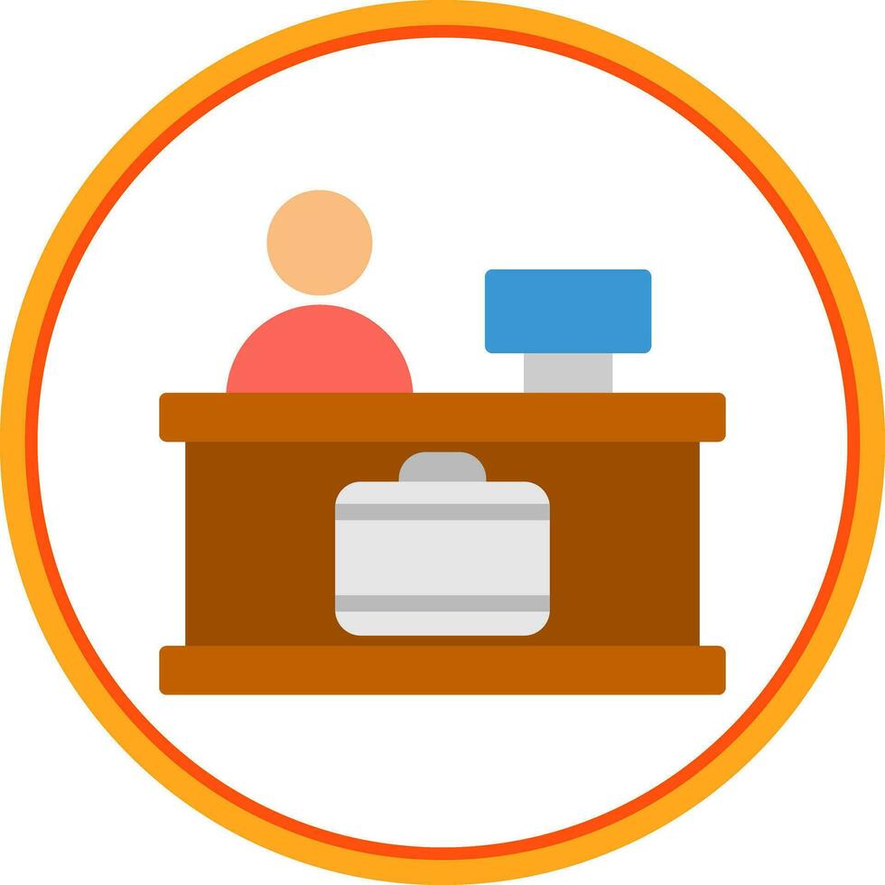 Check-in Vector Icon Design