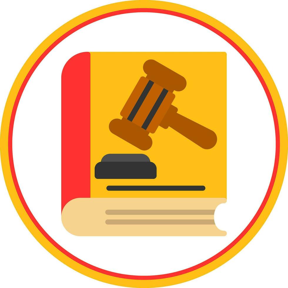 Law book Vector Icon Design