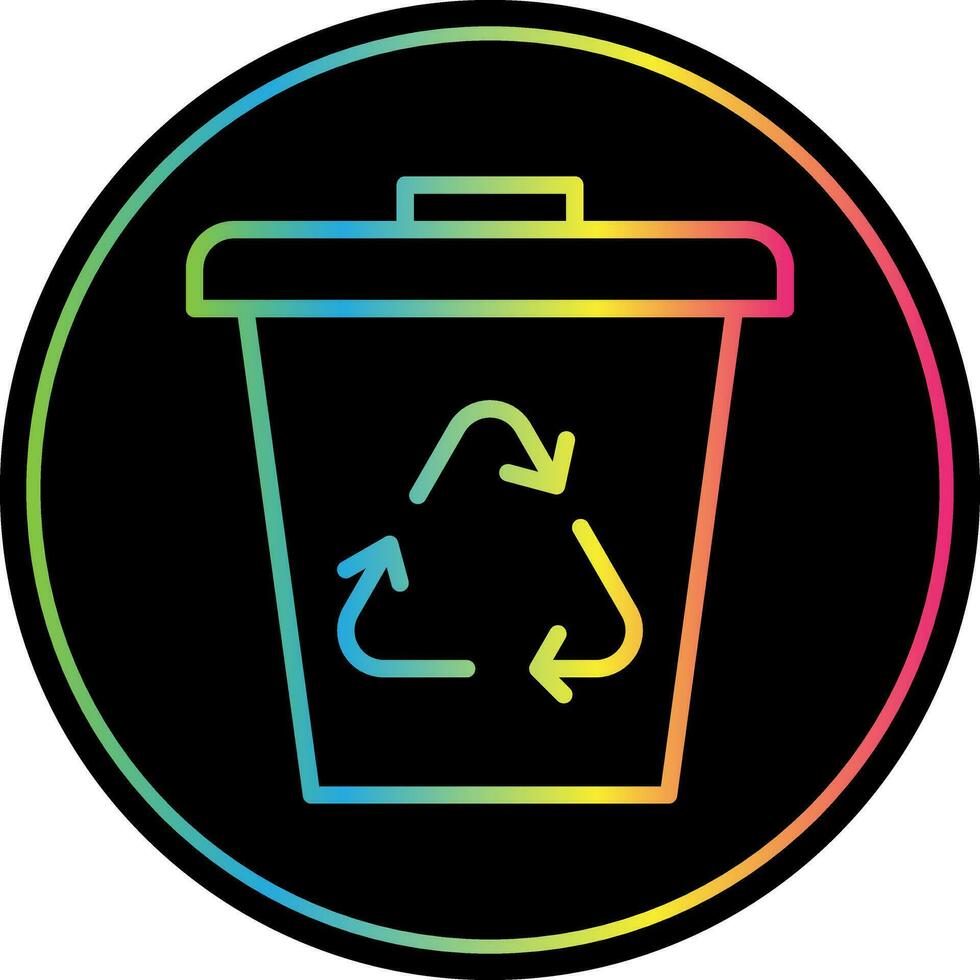 Waste bin Vector Icon Design