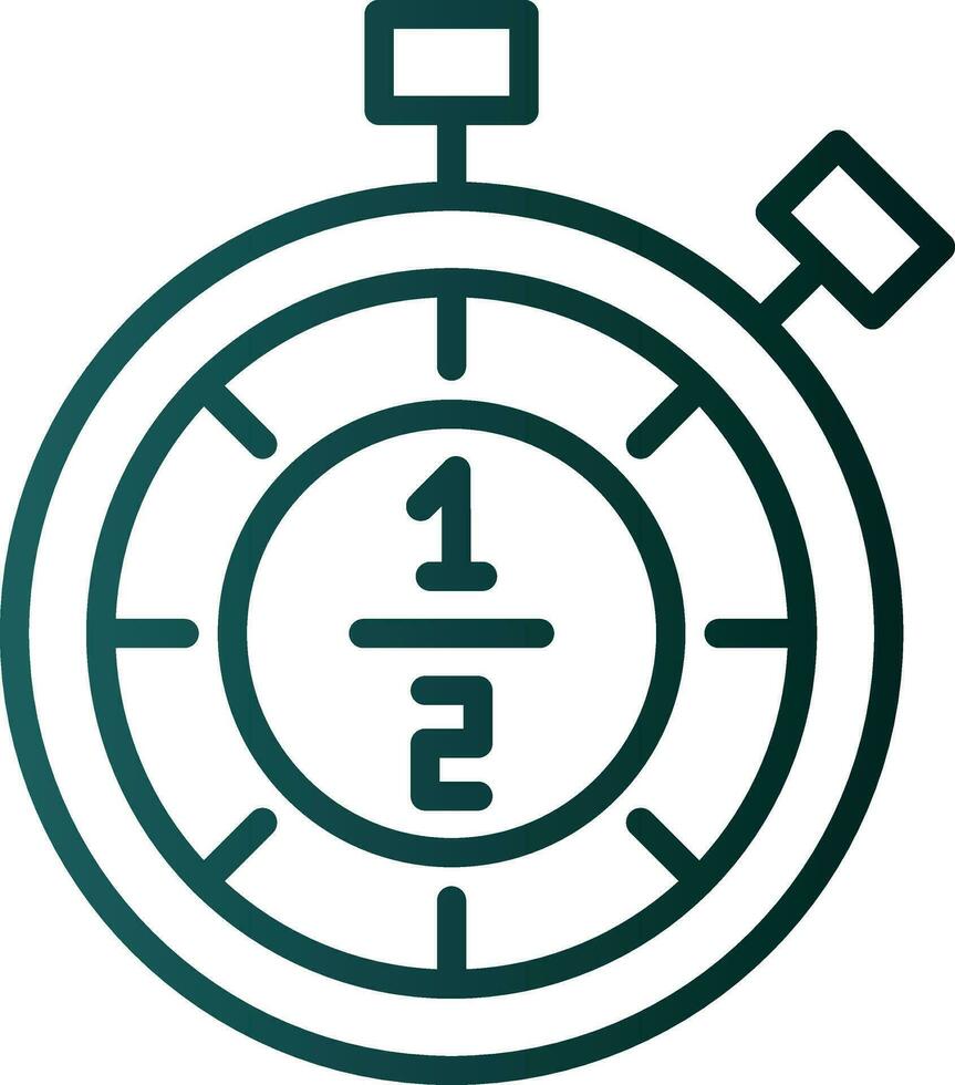 Half time Vector Icon Design