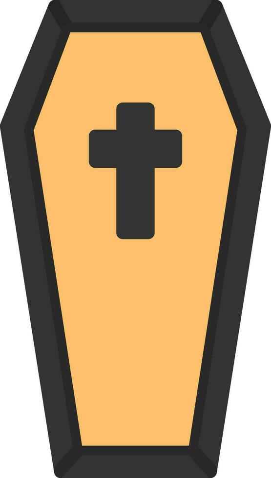 Coffin Vector Icon Design