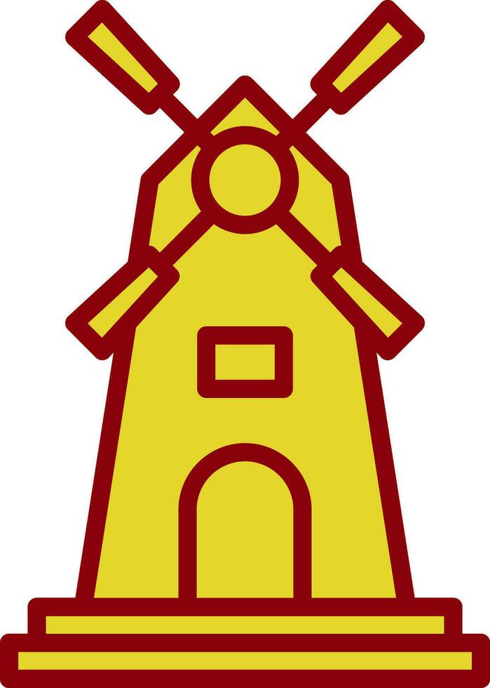 Windmill Vector Icon Design
