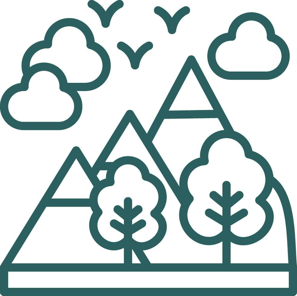 Alps Vector Icon Design