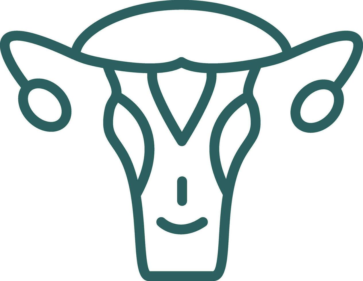 Uterus Vector Icon Design