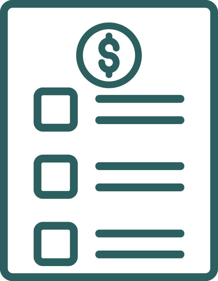 Price list Vector Icon Design