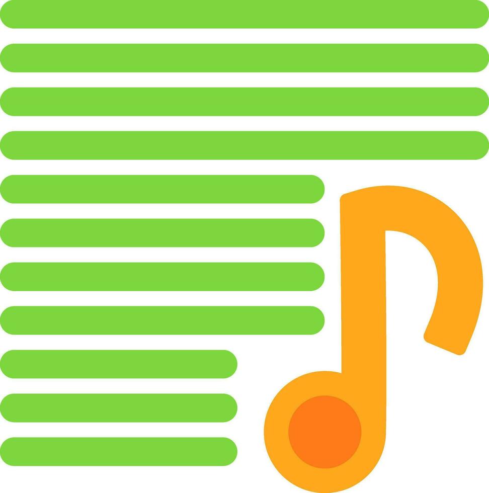 Playlist Vector Icon Design
