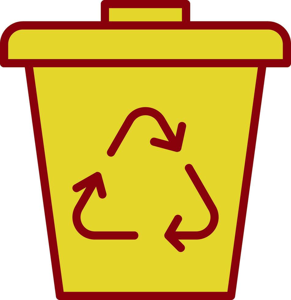 Waste bin Vector Icon Design