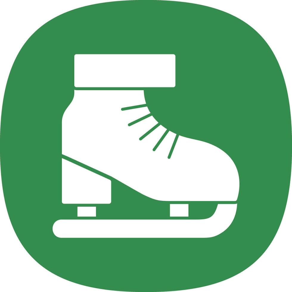 Ice skate Vector Icon Design