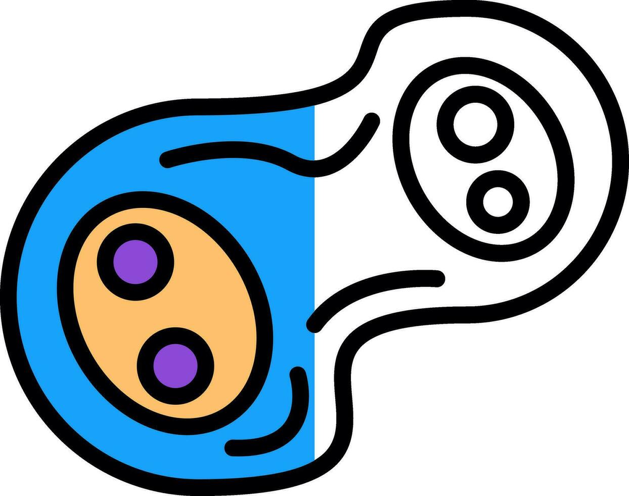 Cell division Vector Icon Design