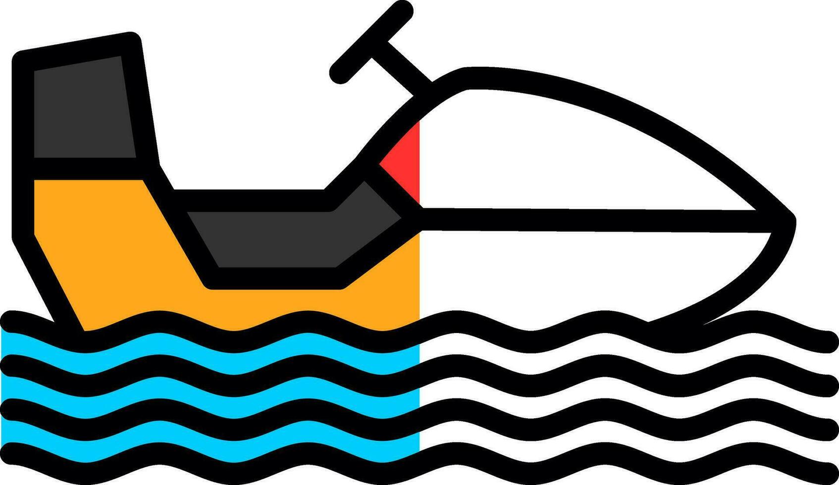 Snowmobile Vector Icon Design