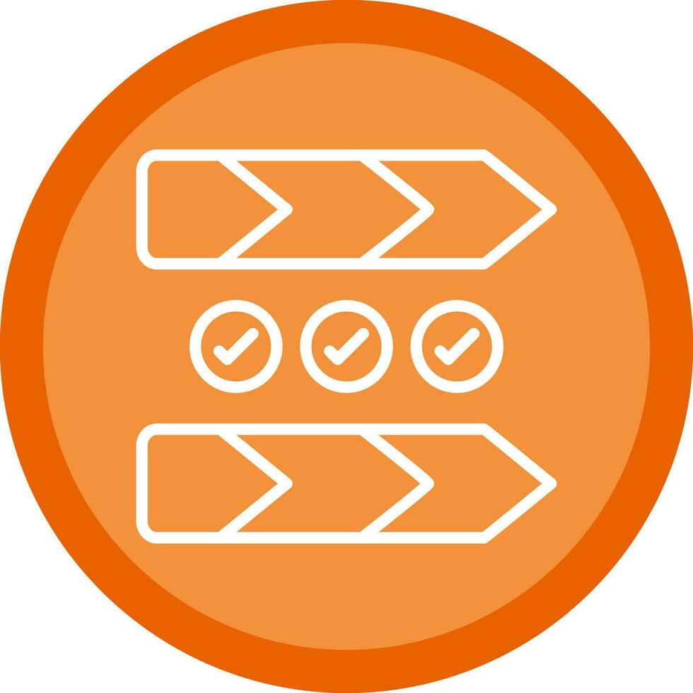 Value chain Vector Icon Design