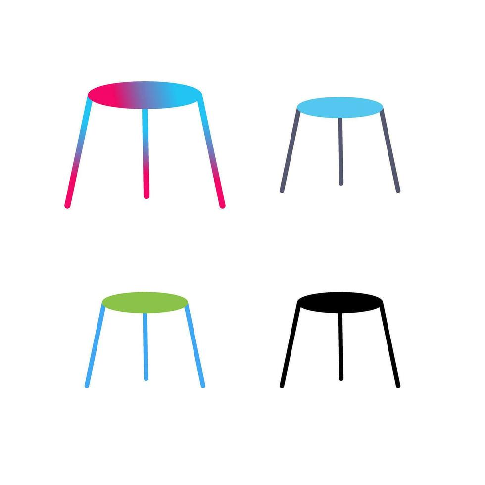 Unique Stool Vector Icon