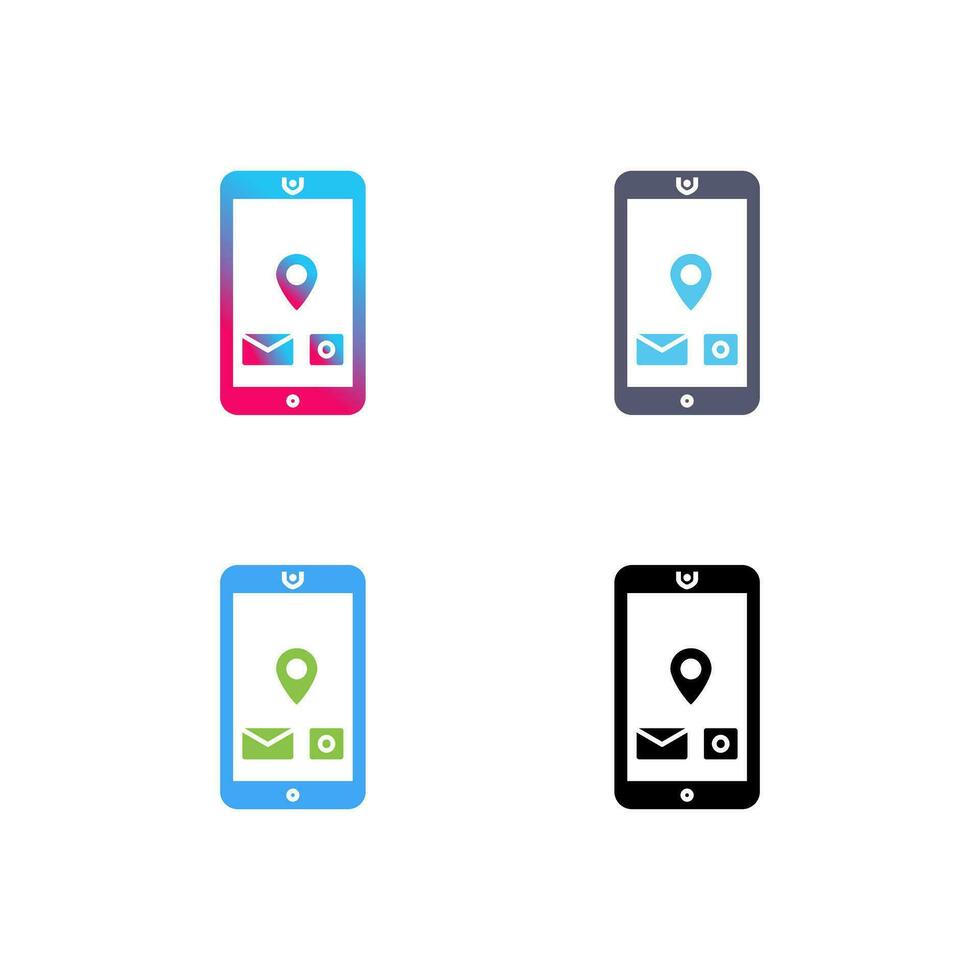 Unique Mobile Applications Vector Icon