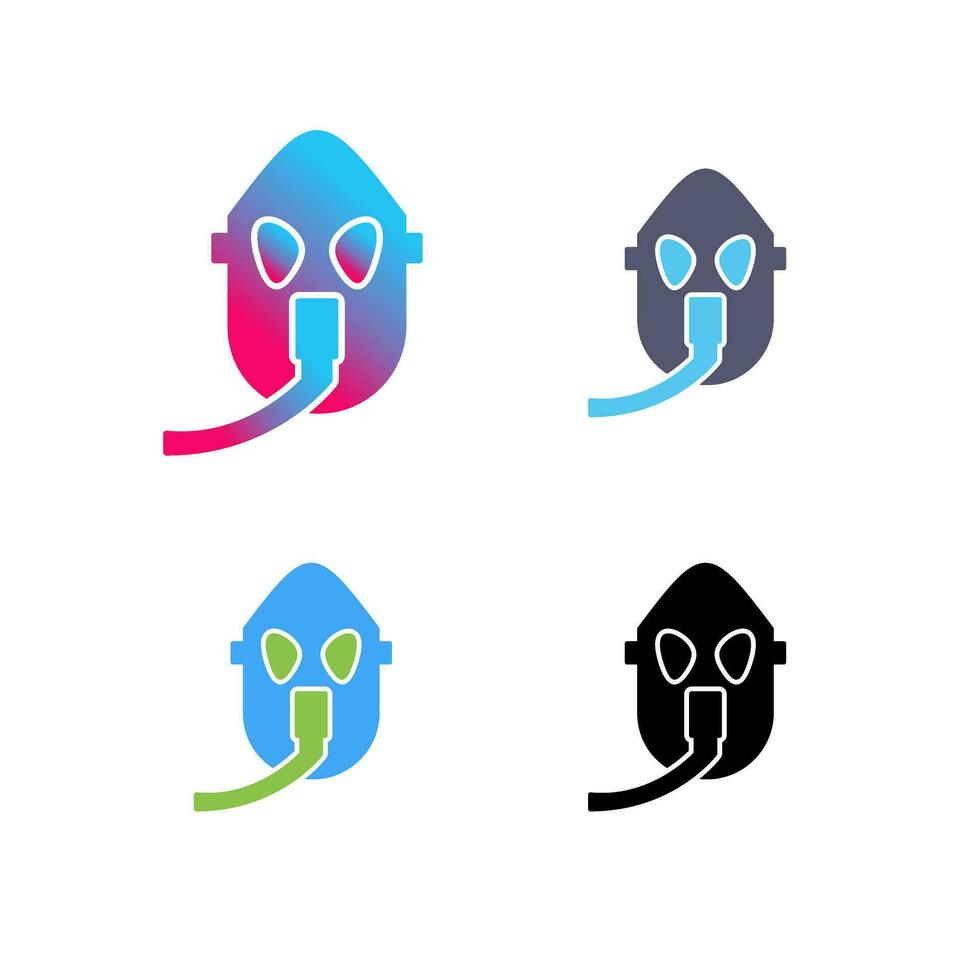 Unique Oxygen Mask Vector Icon