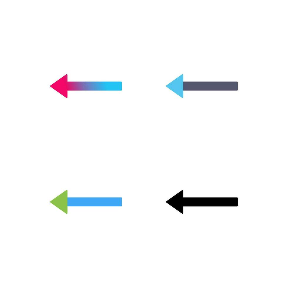 Unique Left Arrow Vector Icon
