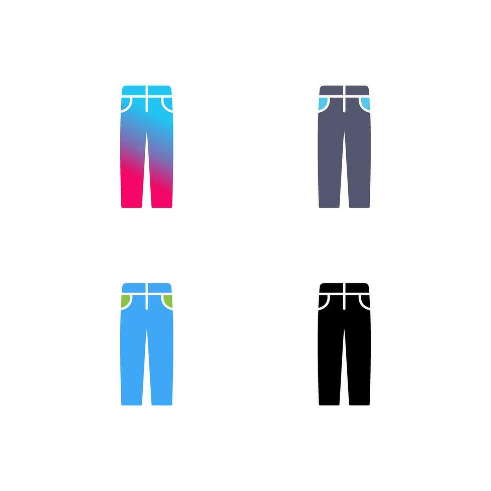 icono de vector de pantalones de hombre