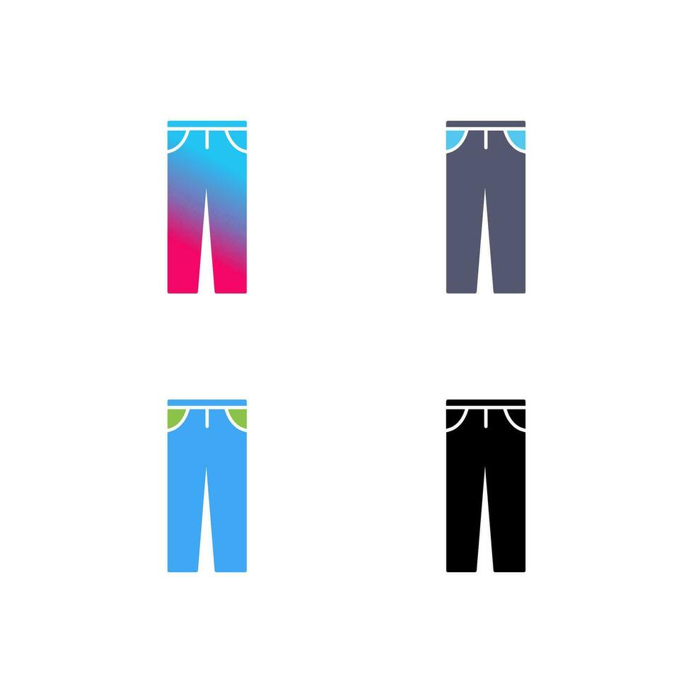 icono de vector de pantalones