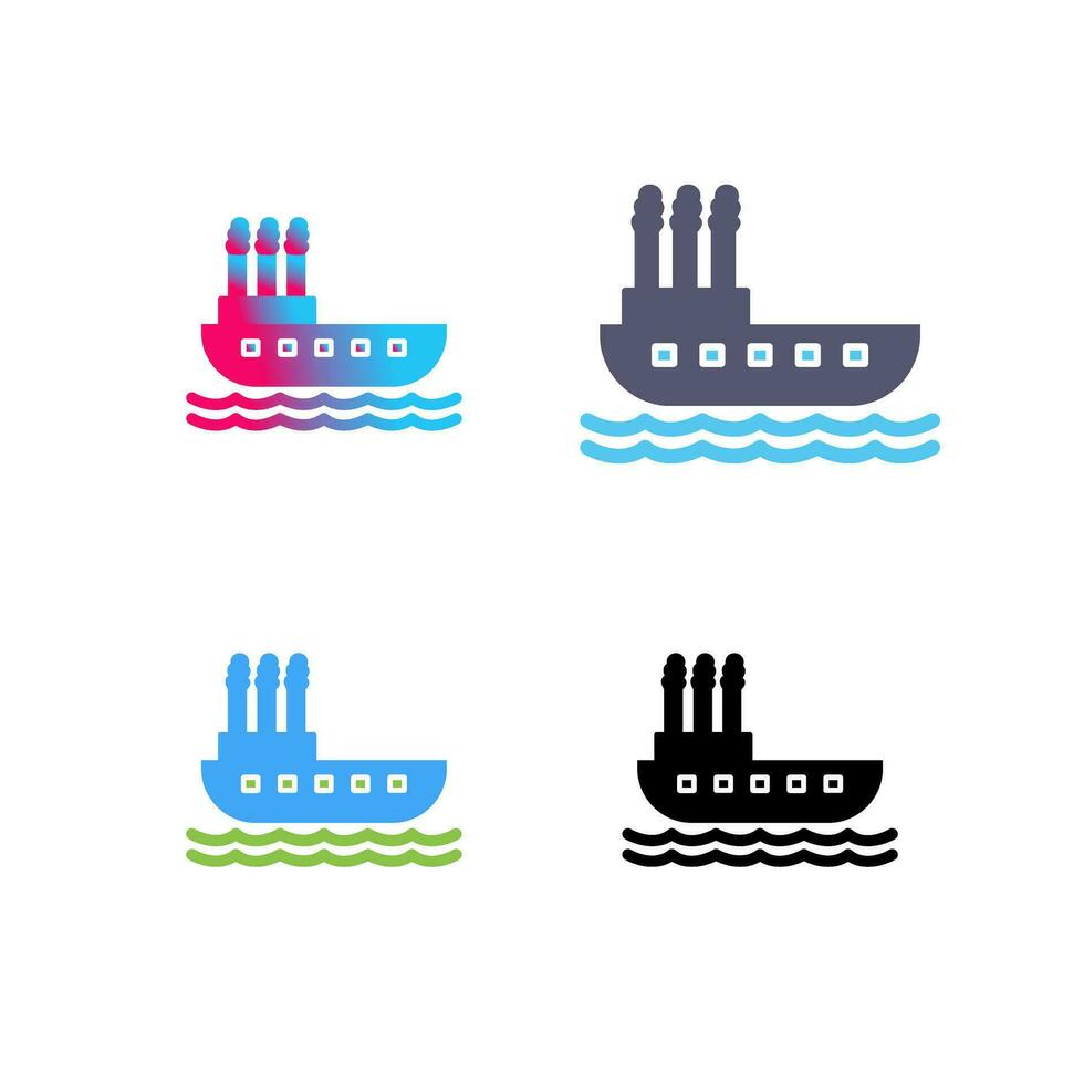 Steamboat Vector Icon