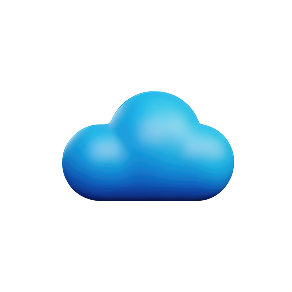 Cloud 3D Element png