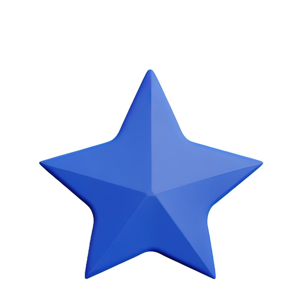 3D Floating Element Star Icon png