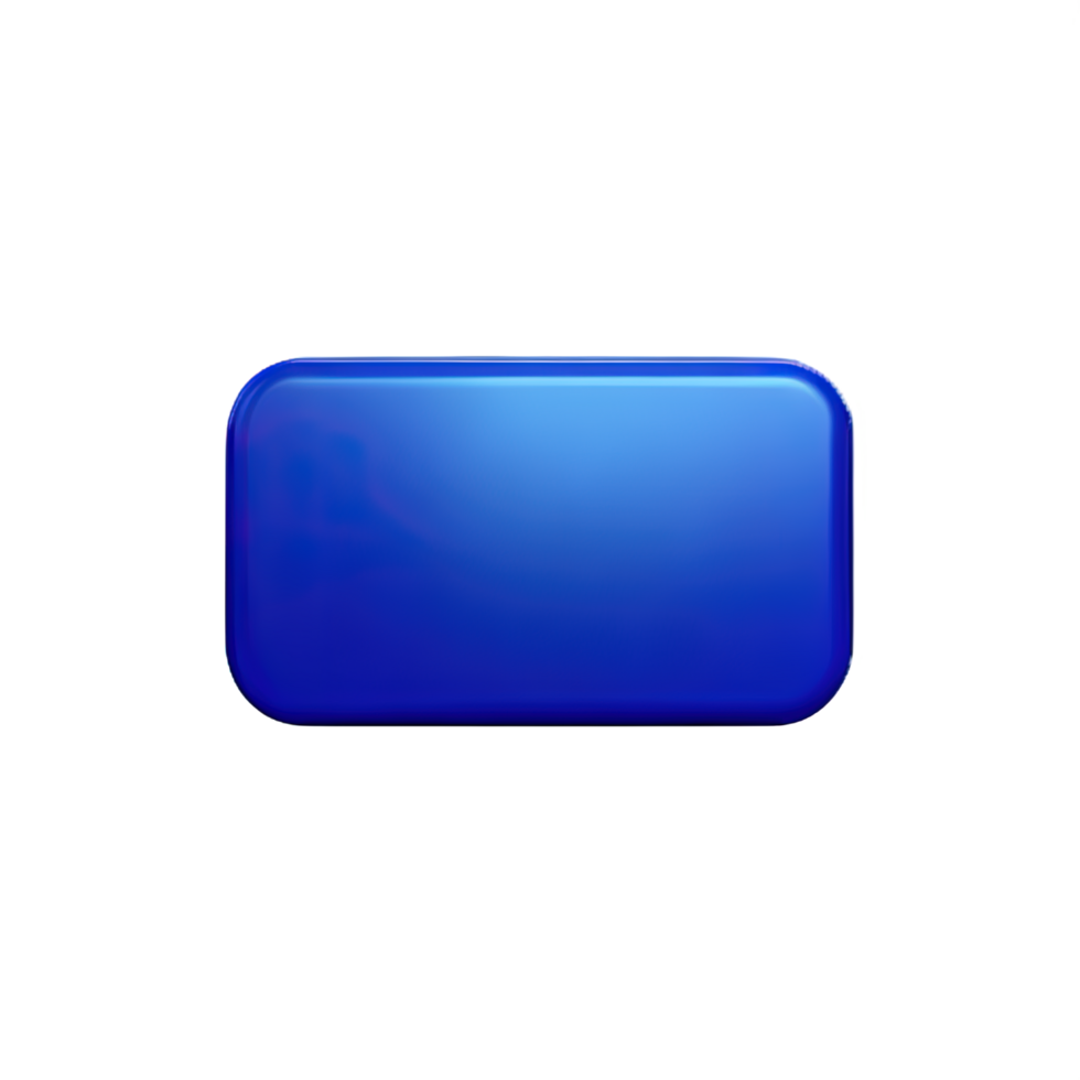 rectangle Button 3d element png