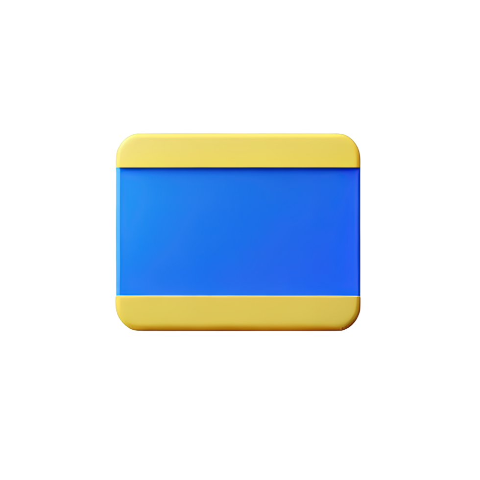 rectangle Button 3d element png