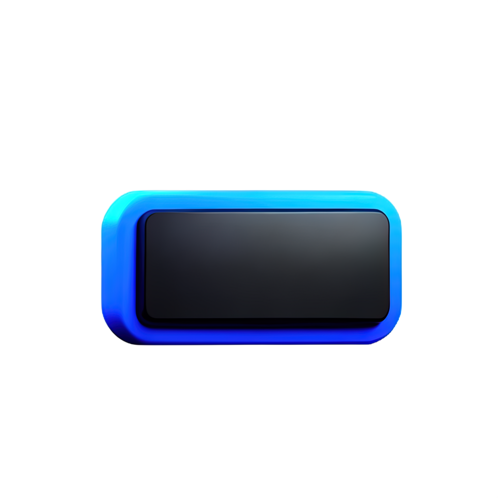 rectangle Button 3d element png