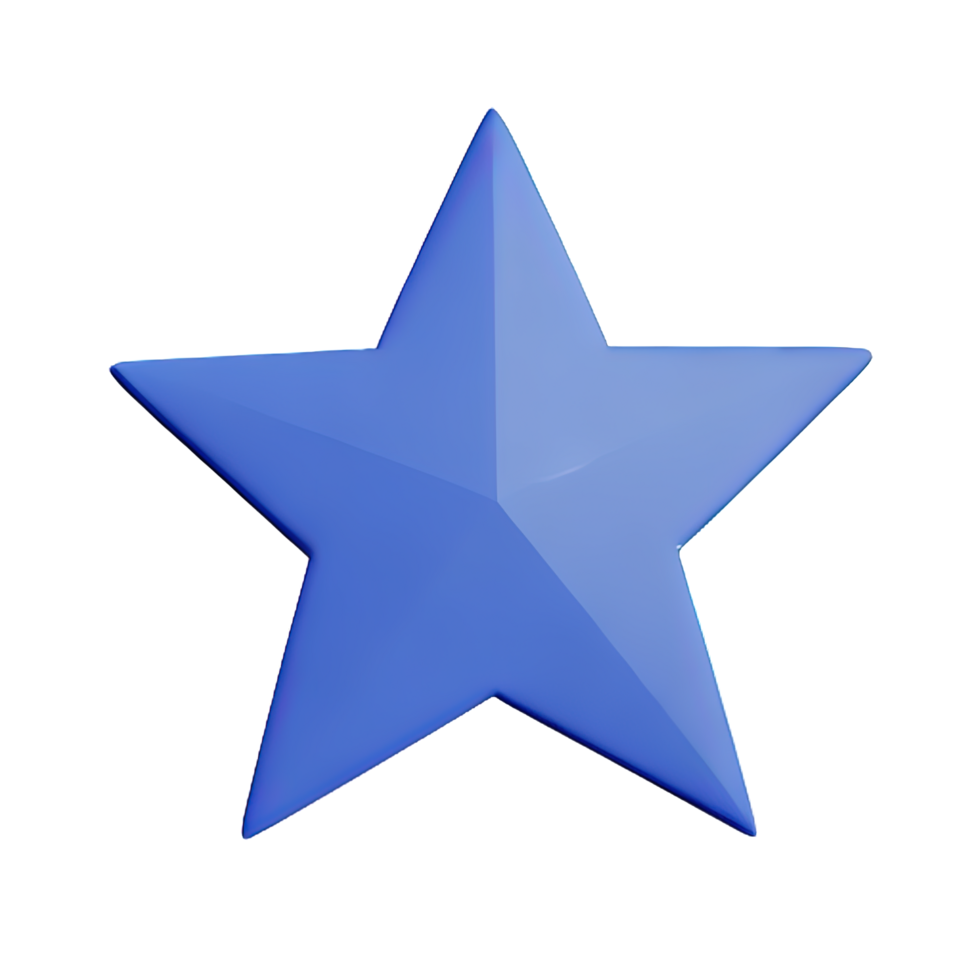 3D Floating Element Star Icon png