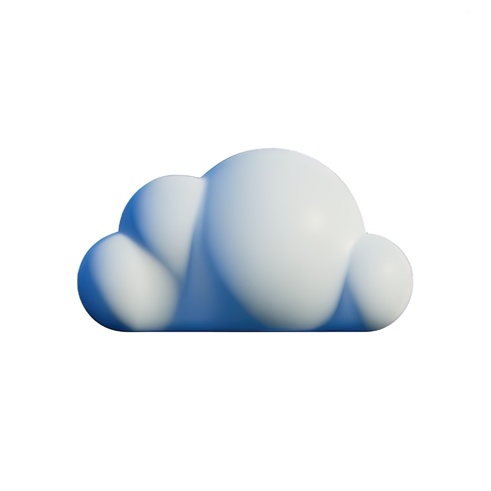 Wolke 3d Element png